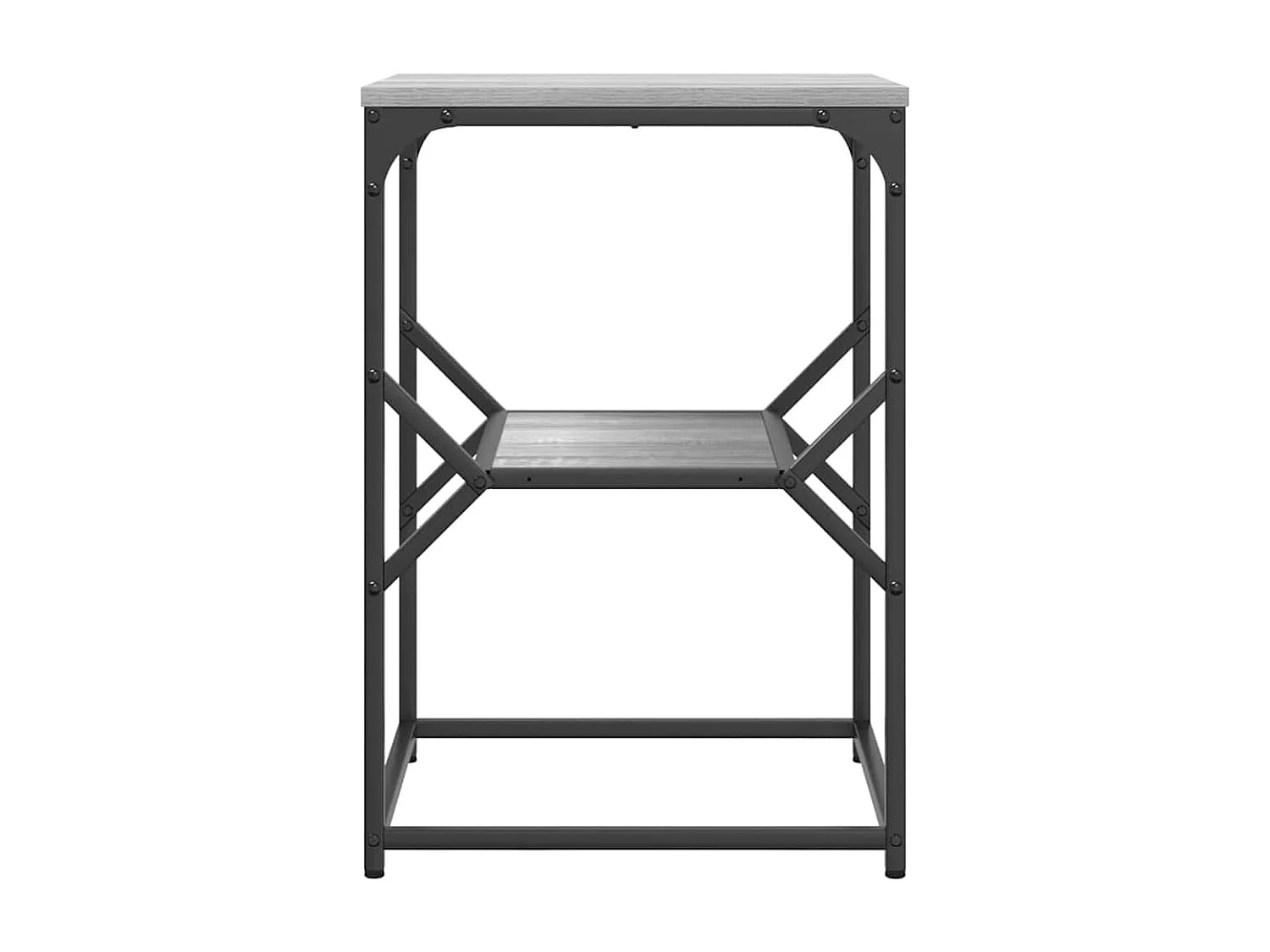 Nachttisch-Beistelltisch Graues Sonoma 41 x 40 x 60 cm SHL17245