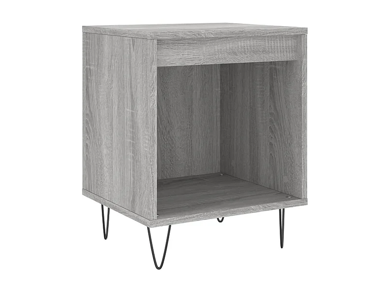 Mesita de noche | Mesilla de noche madera de ingeniería gris Sonoma 40x35x50 cm