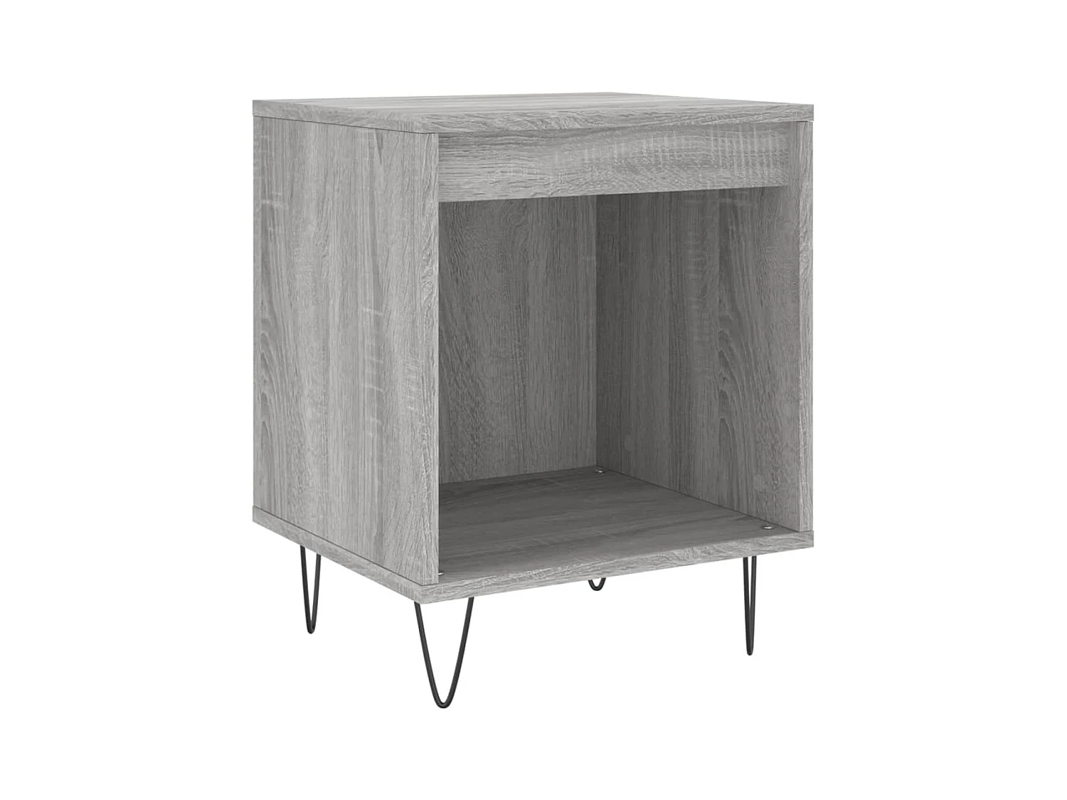 Mesita de noche | Mesilla de noche madera de ingeniería gris Sonoma 40x35x50 cm