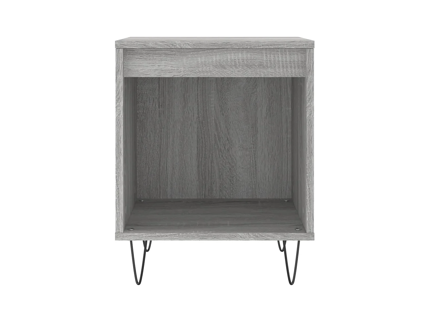 Mesita de noche | Mesilla de noche madera de ingeniería gris Sonoma 40x35x50 cm