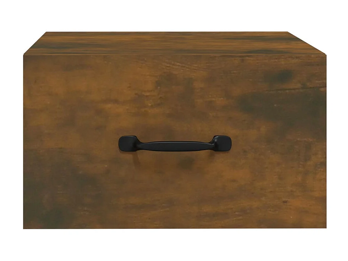 Table de chevet flottante Chêne fumé 35x35x20 cm