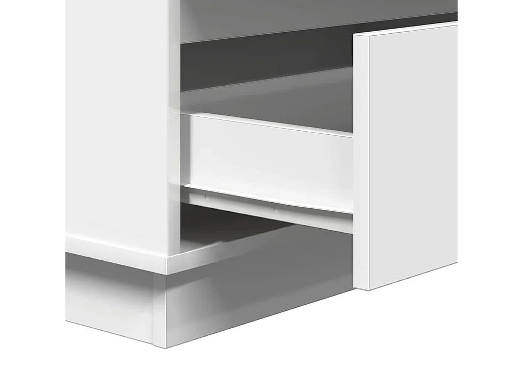 Nachttisch-Beistelltisch mit Schubladen Weiß 71 x 34,5 x 75 cm Holzwerkstoff SHL85816