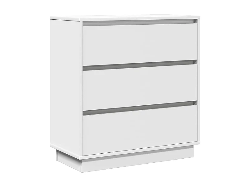 Table de chevet-Table d'appoint Blanc 71x34.5x75 cm Bois d'ingénierie