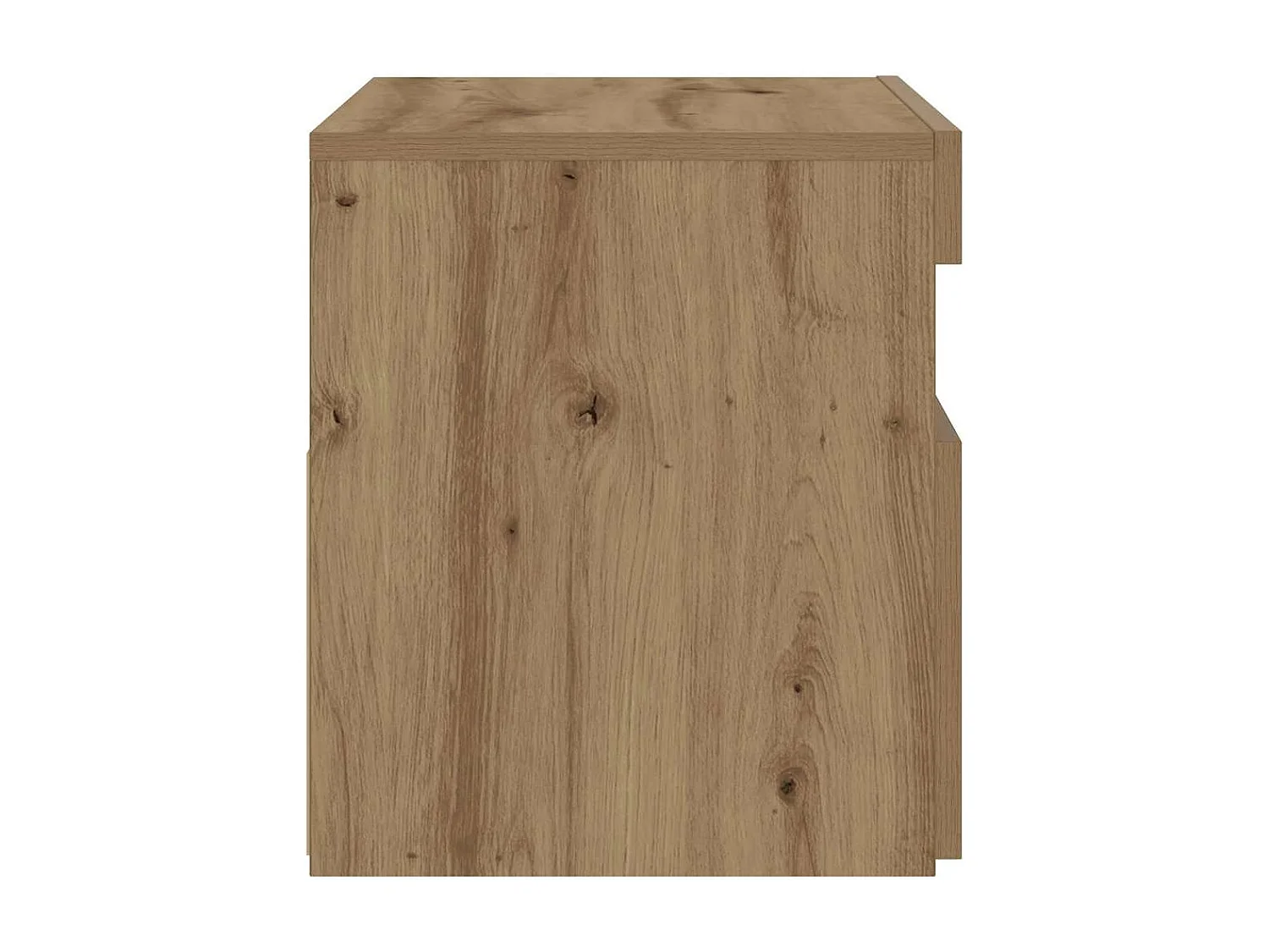 Nachttisch-Beistelltisch mit LED-Leuchten Artisan-Eiche 60x35x40 cm SHL26100