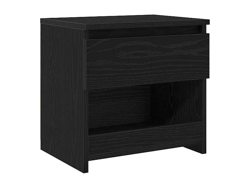 Table de chevet-Table d'appoint Chêne noir 40x30x39 cm Bois d'ingénierie