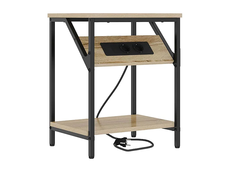 Table de chevet-Table d'appoint-Table de Nuit Chêne sonoma 38x30x48 cm