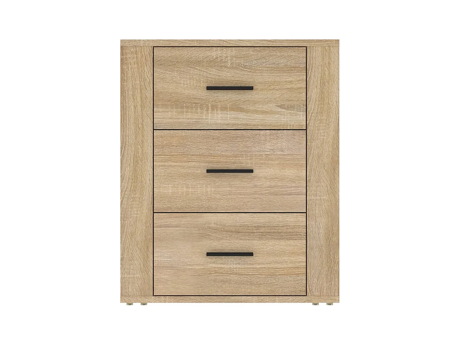 Mesita de noche | Mesilla de noche madera contrachapada roble sonoma 50x36x60 cm