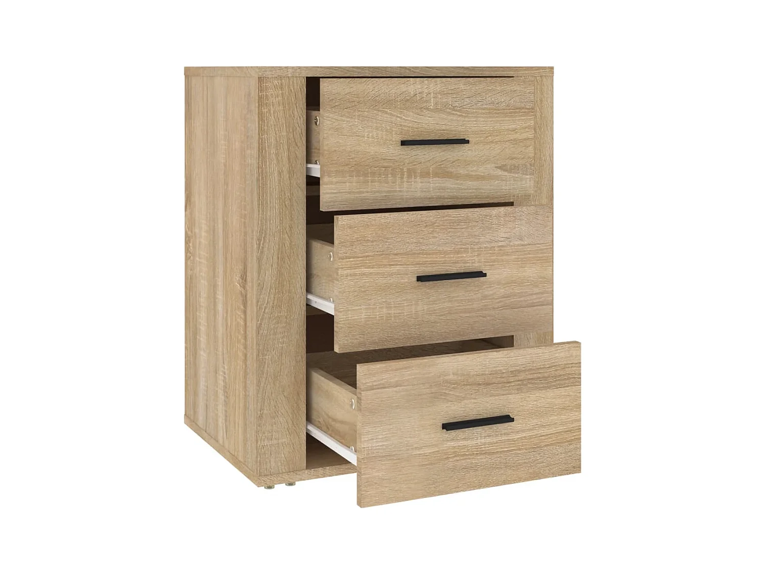 Mesita de noche | Mesilla de noche madera contrachapada roble sonoma 50x36x60 cm