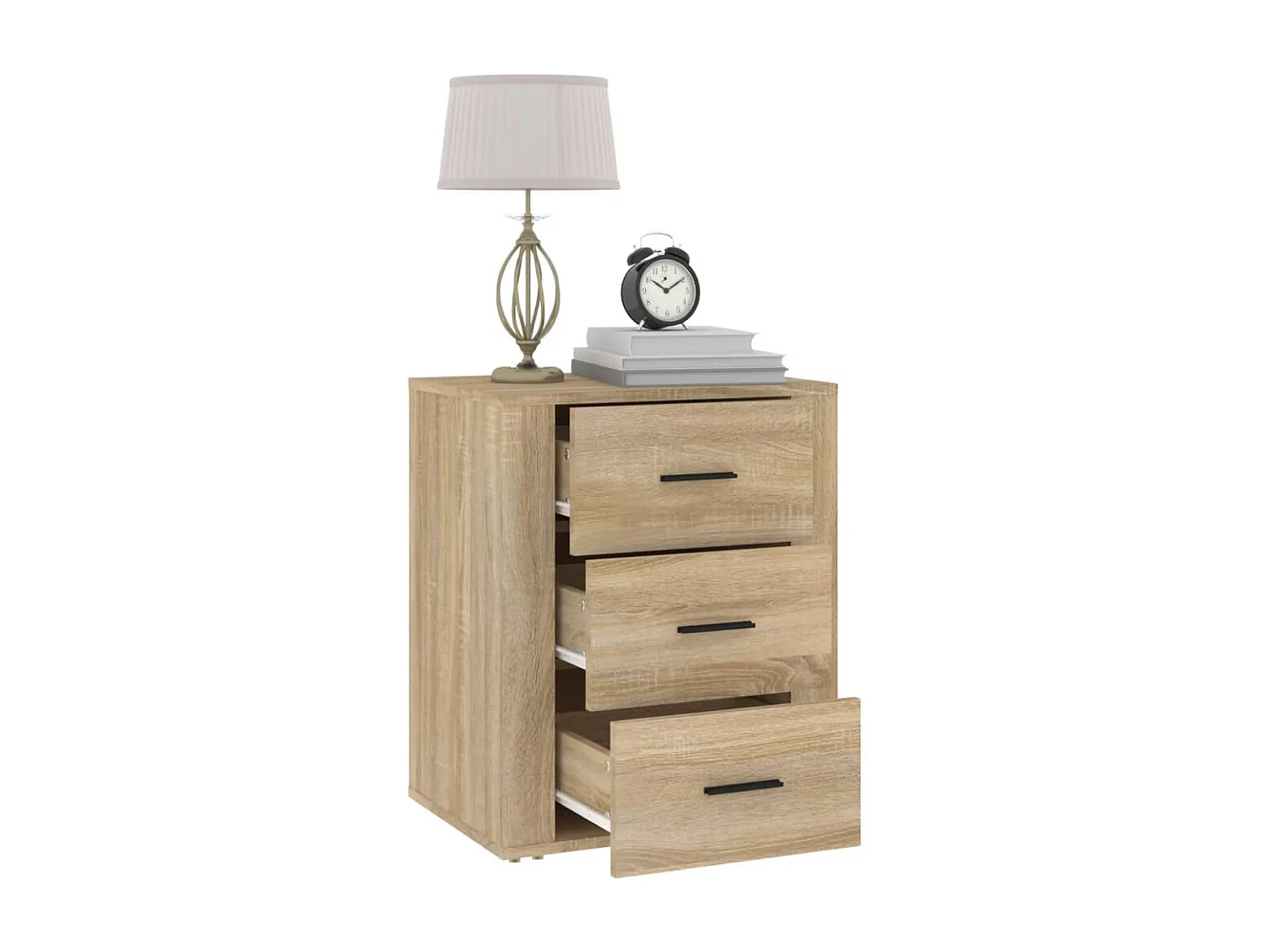 Nachttisch-Beistelltisch Sonoma-Eiche 50x36x60 cm Holzwerkstoff SHL89905