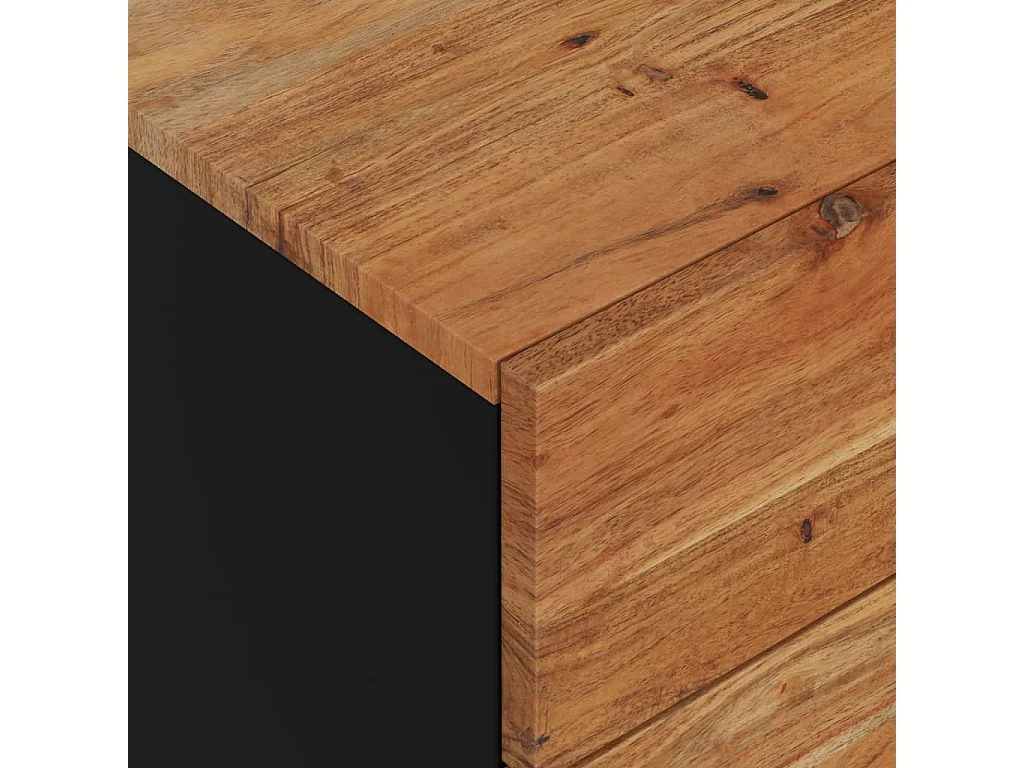 Table de chevet-Table d'appoint 50x33x60cm Bois d'acacia solide et d'ingénierie