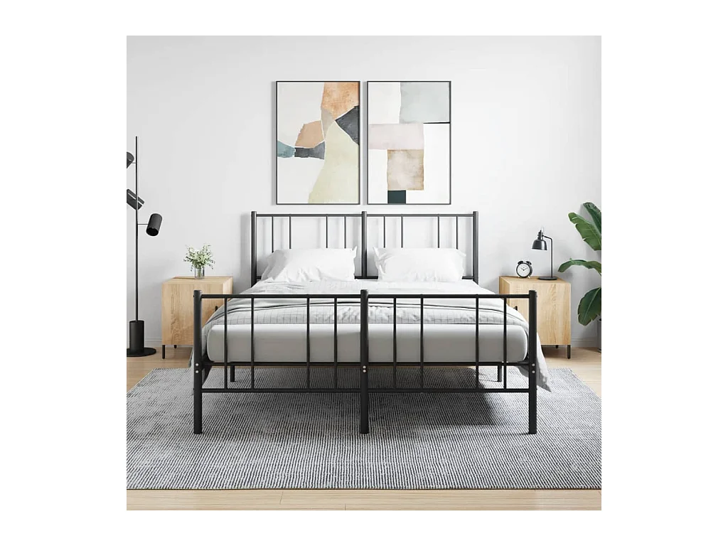 Mesa de Cabeceira Moderna 2 peças 40x40x50cm deriv. madeira carvalho sonoma