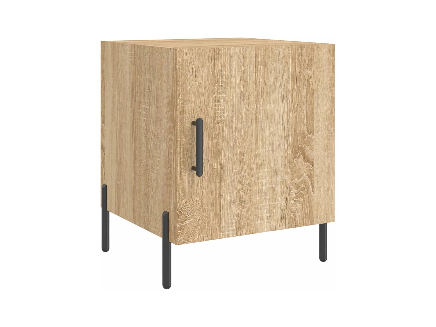 Mesa de Cabeceira Moderna 2 peças 40x40x50cm deriv. madeira carvalho sonoma