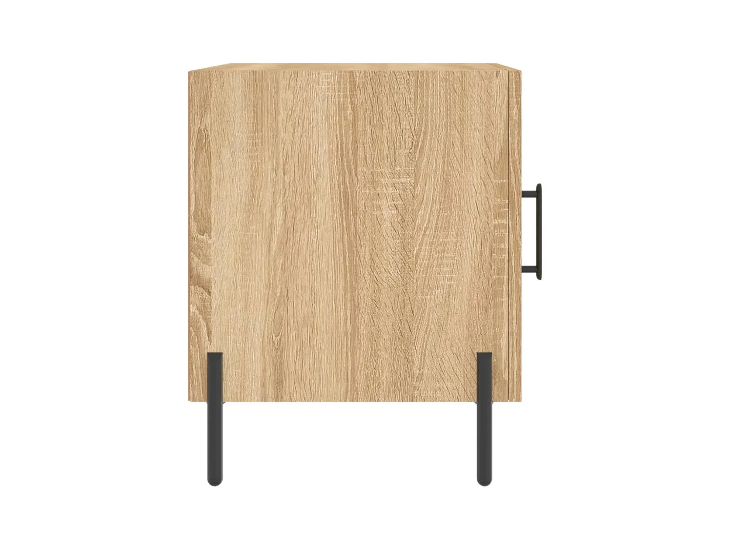 Mesa de Cabeceira Moderna 2 peças 40x40x50cm deriv. madeira carvalho sonoma