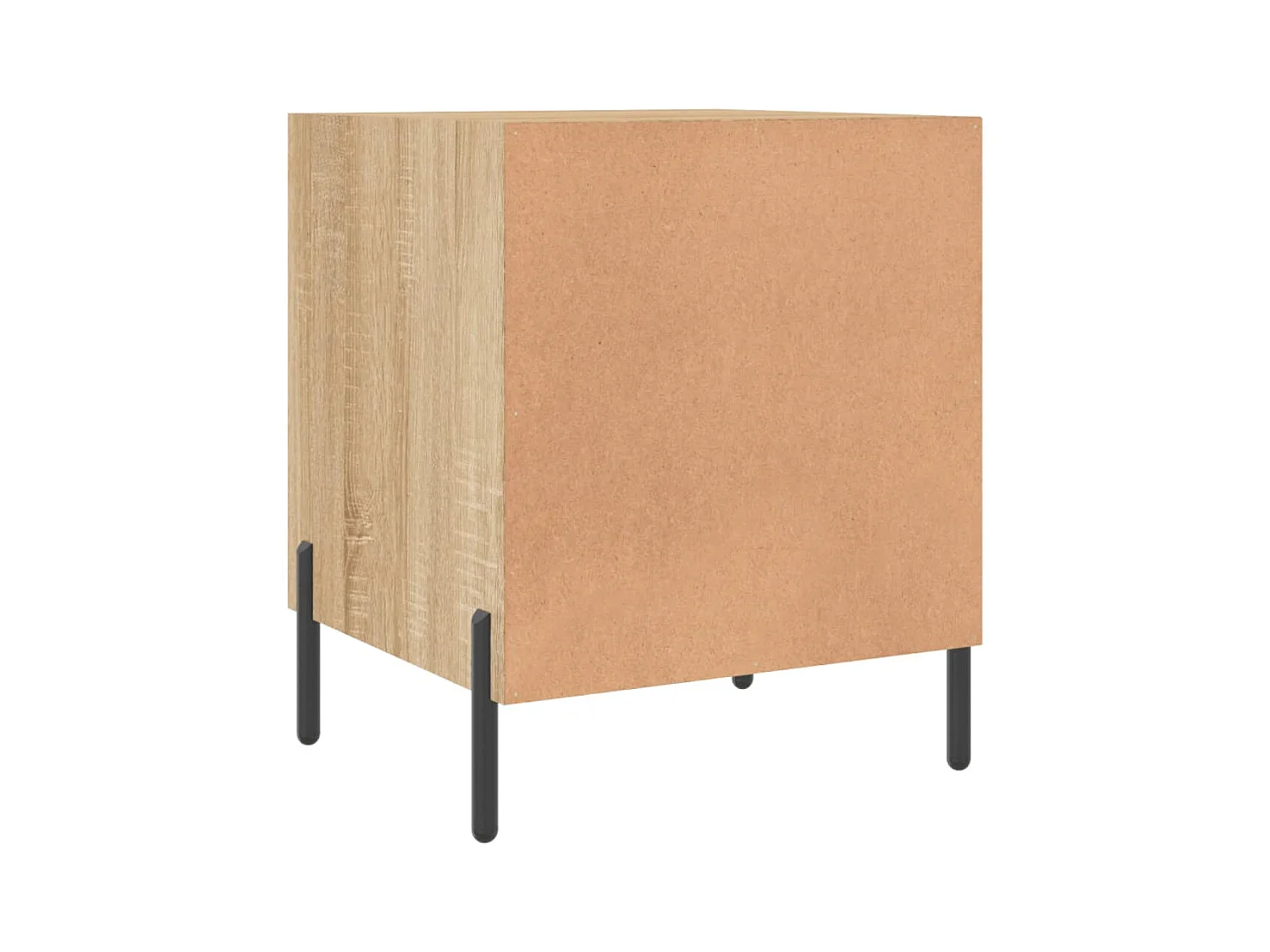 Mesitas de noche | Mesilla de noche 2 uds madera ingeniería roble Sonoma 40x40x50 cm