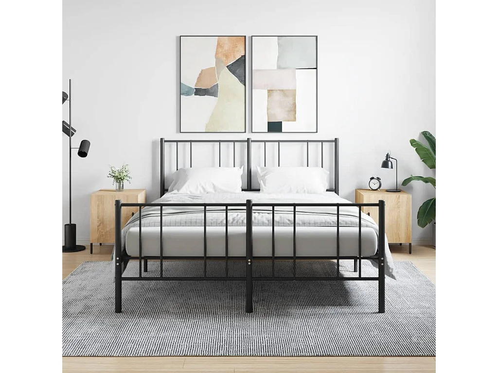 Nachttisch 2er Set-Beistelltisch-Nachttischkommode Sonoma-Eiche 40x40x50 cm Holzwerkstoff SHL93394