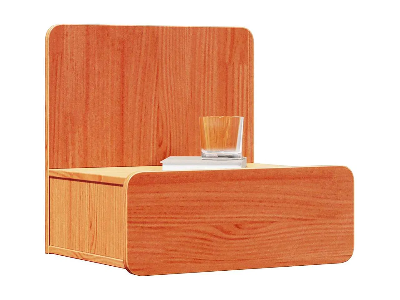 Mesa de Noche | Mesa auxiliar | Mesita de noche con cajón Marrón cera 44x32.5x40 cm