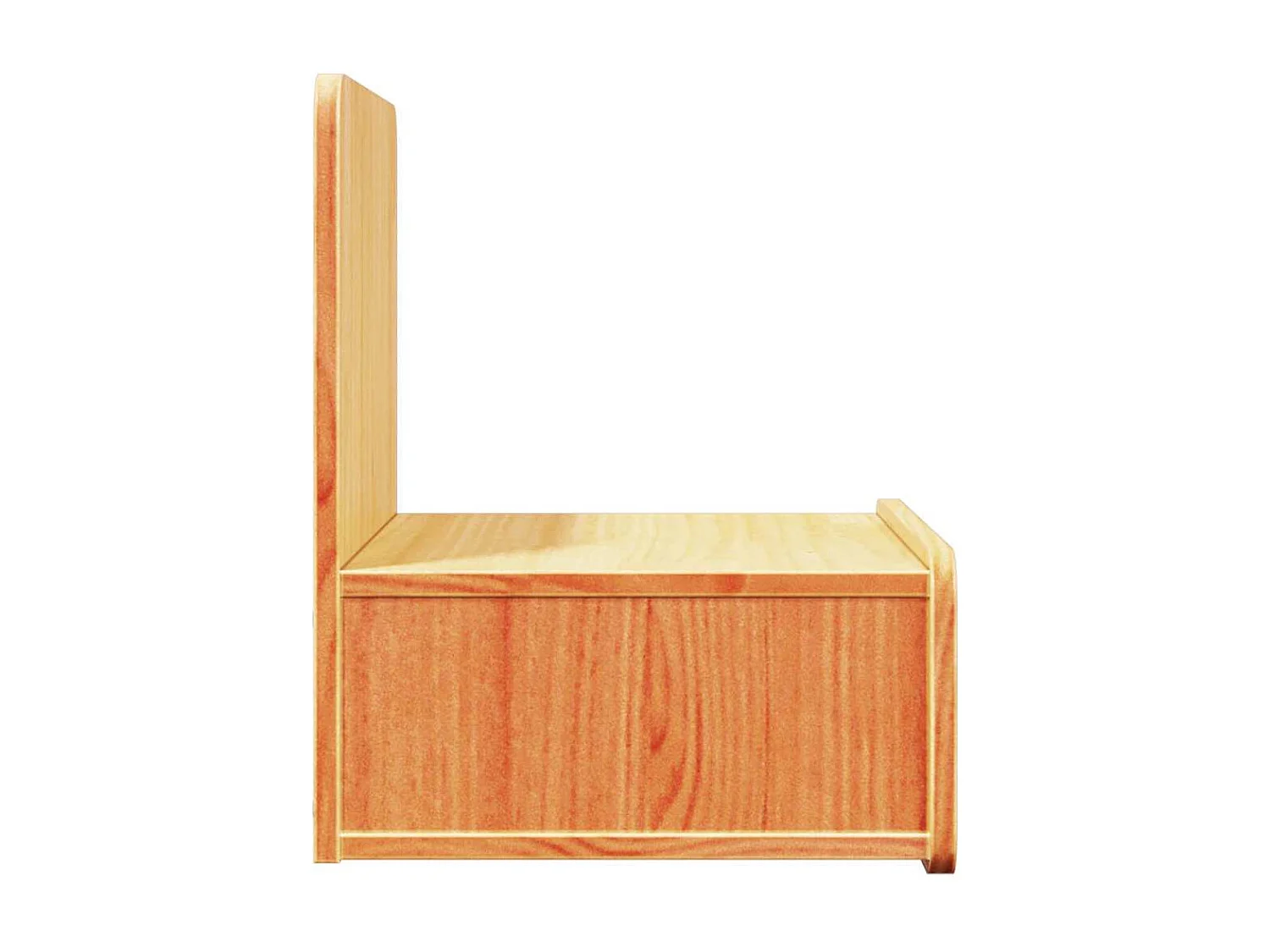 Mesa de Noche | Mesa auxiliar | Mesita de noche con cajón Marrón cera 44x32.5x40 cm