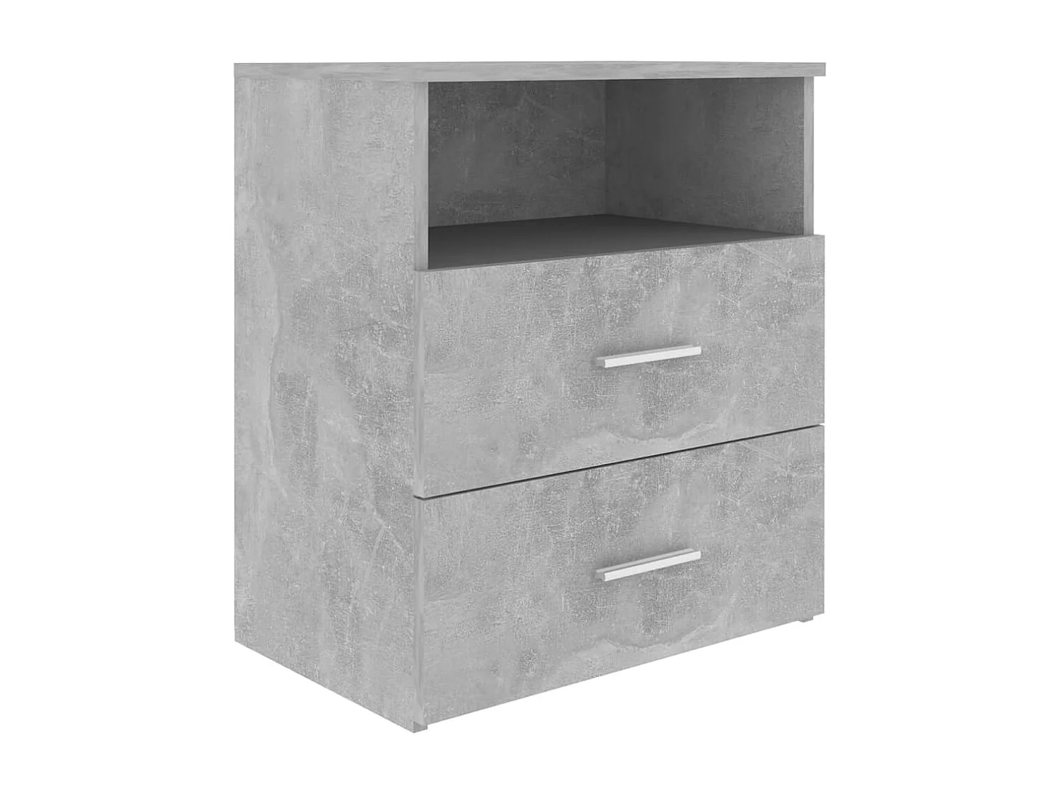 Nachttisch-Beistelltisch Betongrau 50x32x60 cm SHL33129