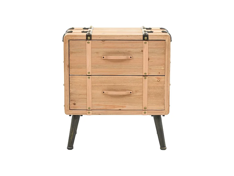 Table de chevet-Table d'appoint Bois de sapin massif 50x35x57 cm