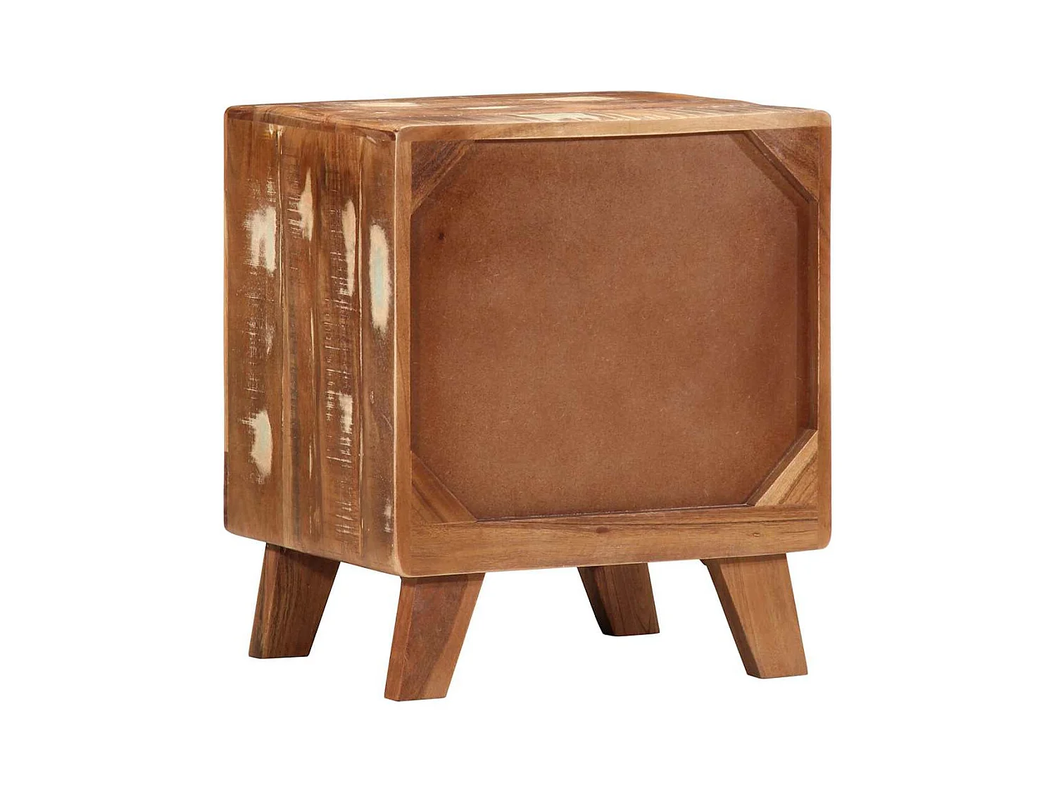 Mesilla de noche | Mesita de noche 2 uds 40x32x46 cm madera maciza reciclada