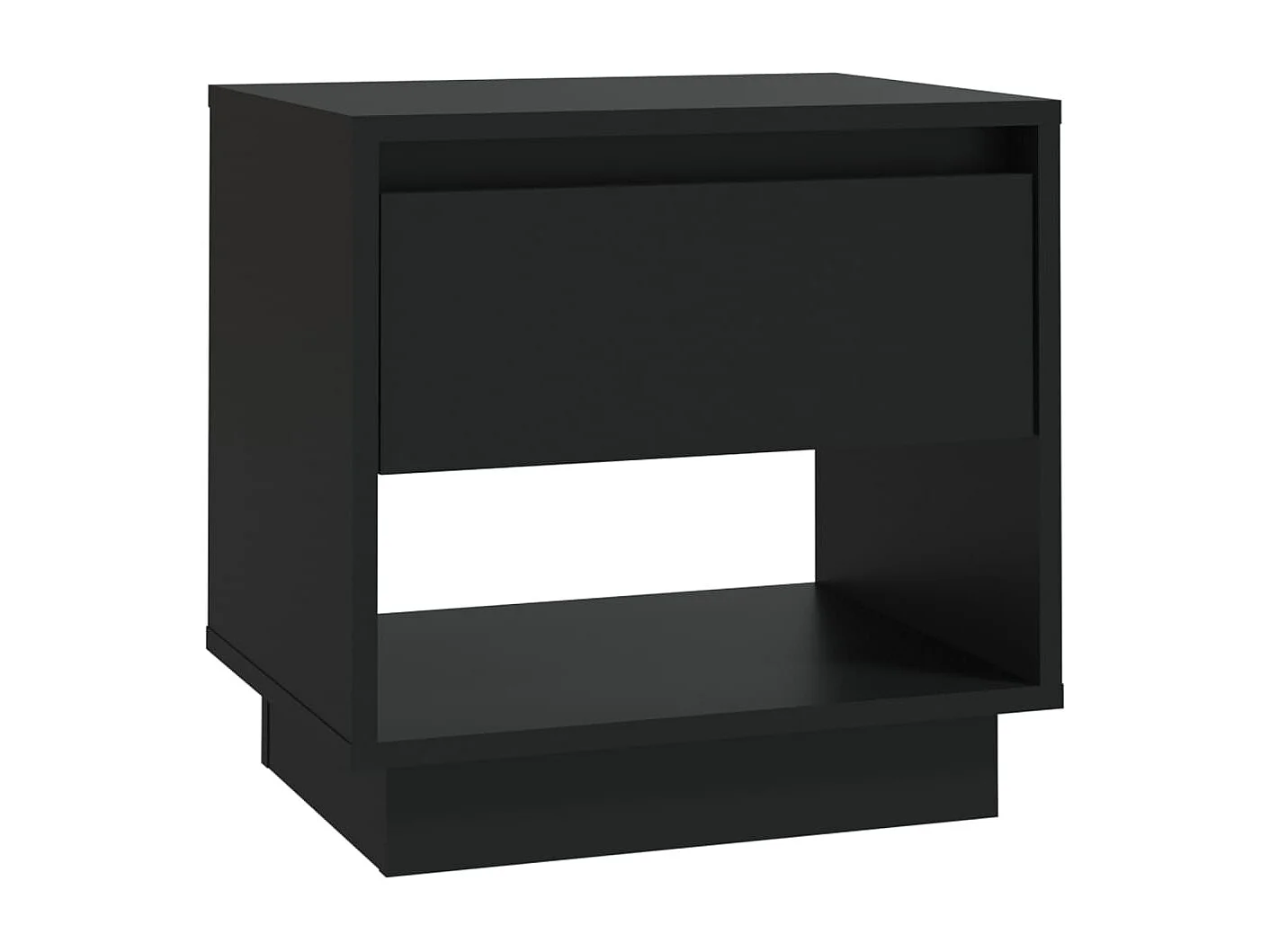 Nachttisch-Beistelltisch Schwarz 45x34x44 cm Holzwerkstoff SHL94763