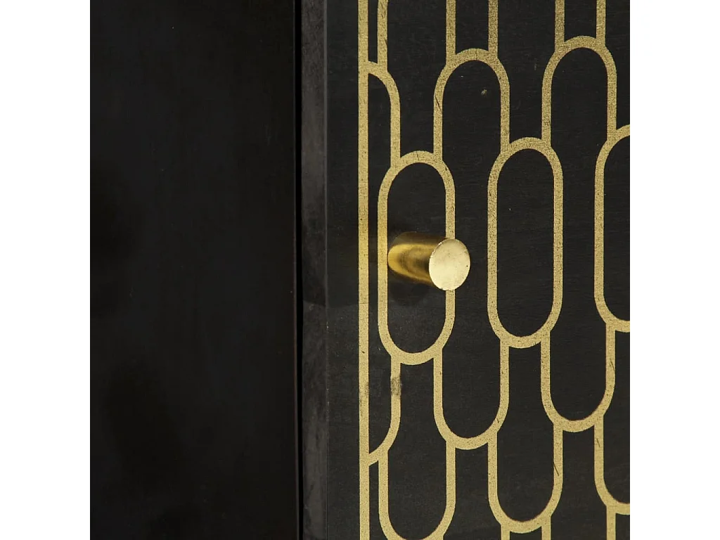 Mesita de noche | Mesilla de noche de madera maciza de mango 40x33x46 cm