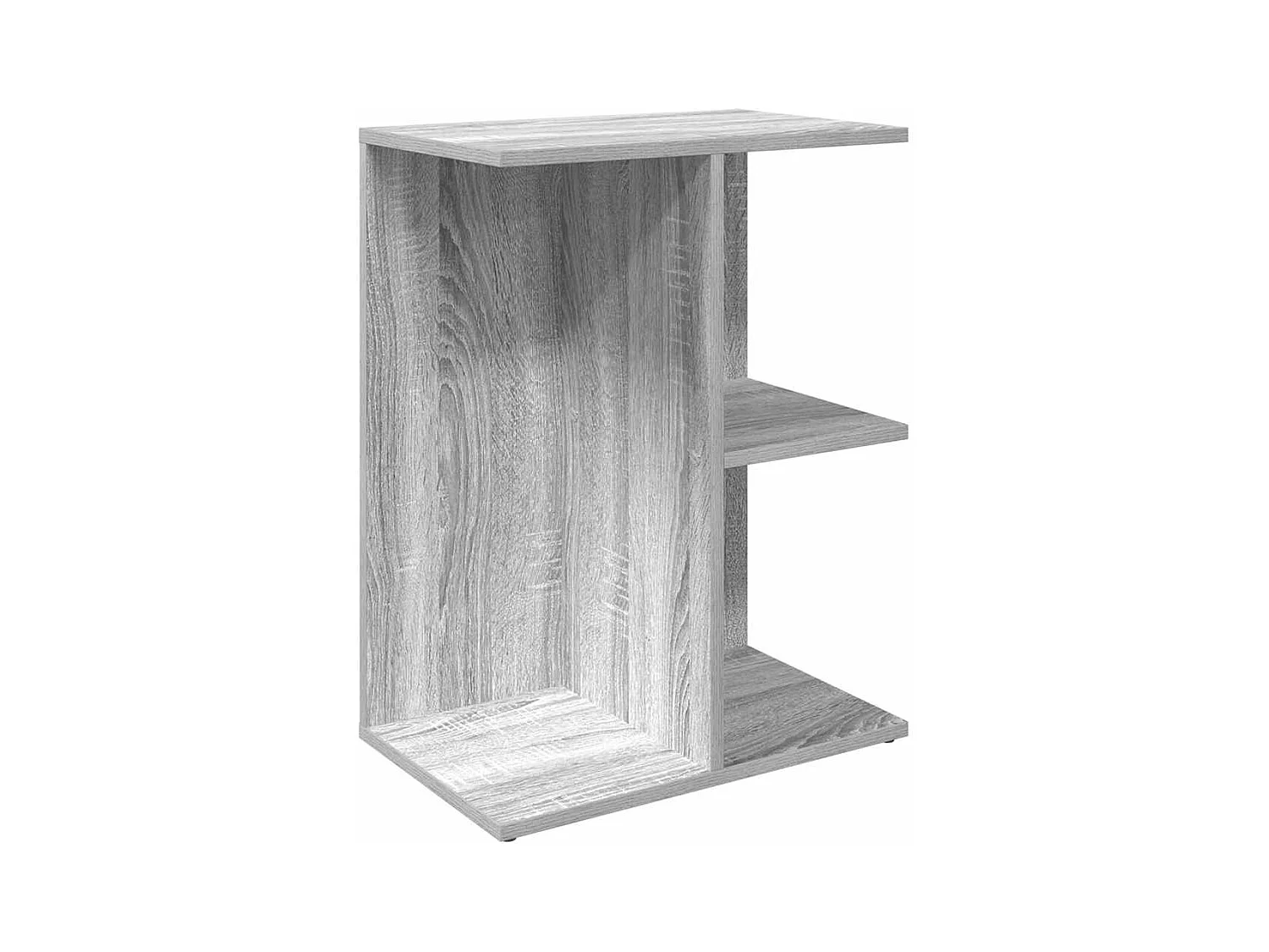 Mesita de noche | Mesilla de noche madera de ingeniería gris Sonoma 46,5x29x61 cm