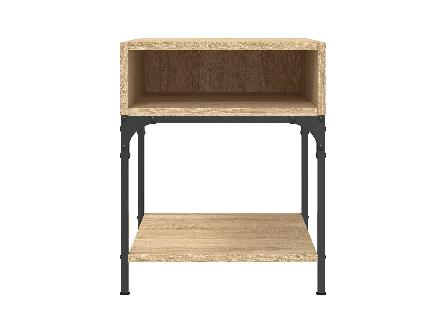 Mesitas de noche | Mesilla de noche 2 uds madera ingeniería roble Sonoma 40x41x50 cm