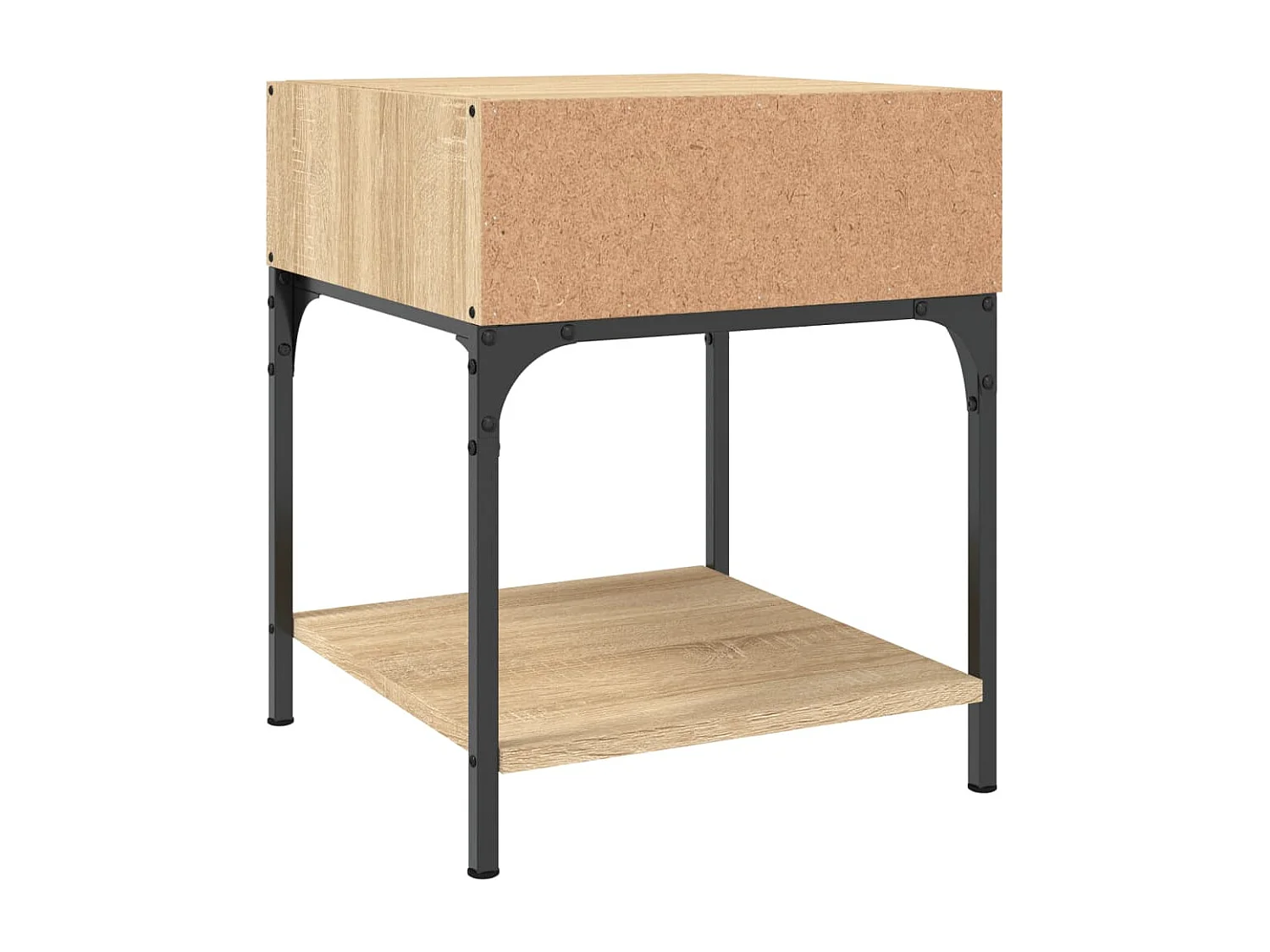 Nachttisch 2er Set-Beistelltisch-Nachttischkommode Sonoma-Eiche 40x41x50 cm Holzwerkstoff SHL76939