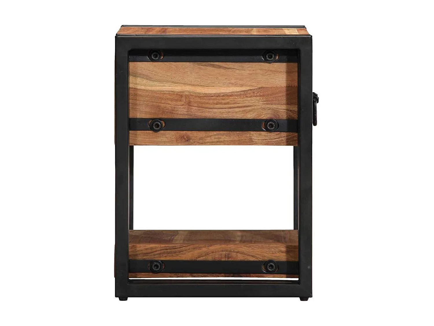 Mesita de Noche | Armario de Noche Marrón 30x30x40 cm madera maciza de acacia