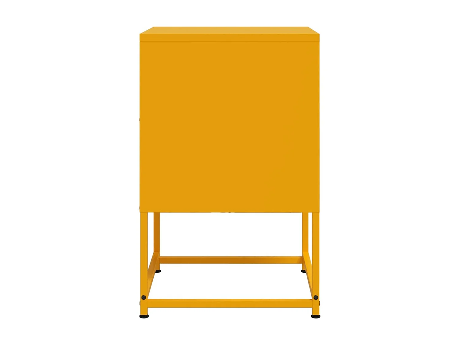 Nachttisch 2er Set-Beistelltisch-Nachttischkommode Senfgelb 36x39x60,5 cm Stahl SHL42978