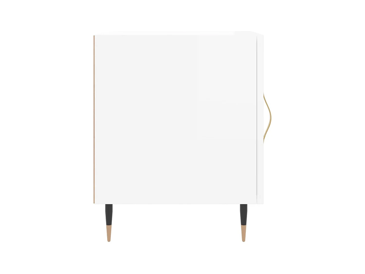 Mesitas de noche | Mesilla de noche 2 uds madera ingeniería blanco brillo 40x40x50 cm