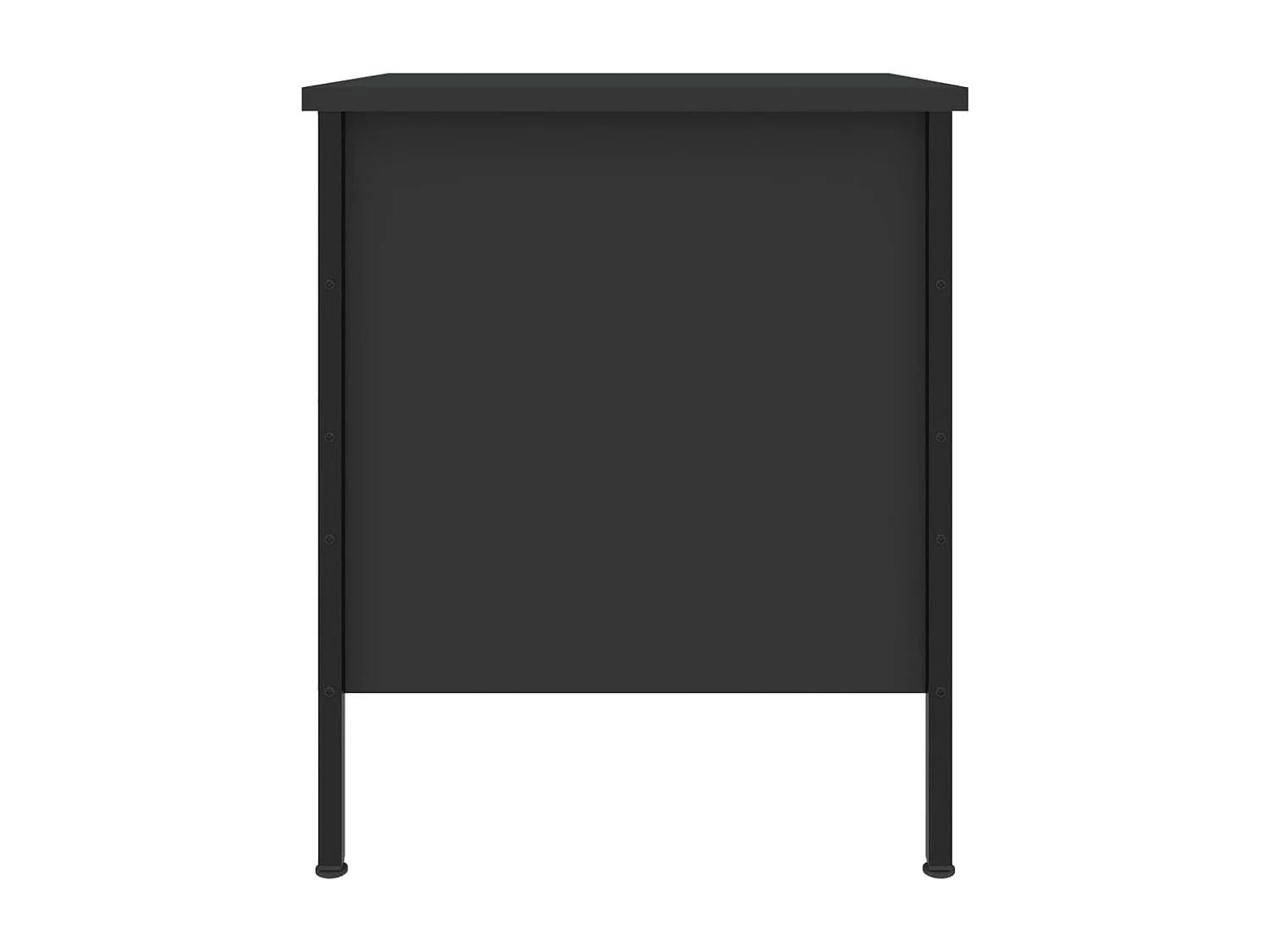 Mesitas de noche | Mesilla de noche 2 uds madera de ingeniería negro 40x42x50 cm