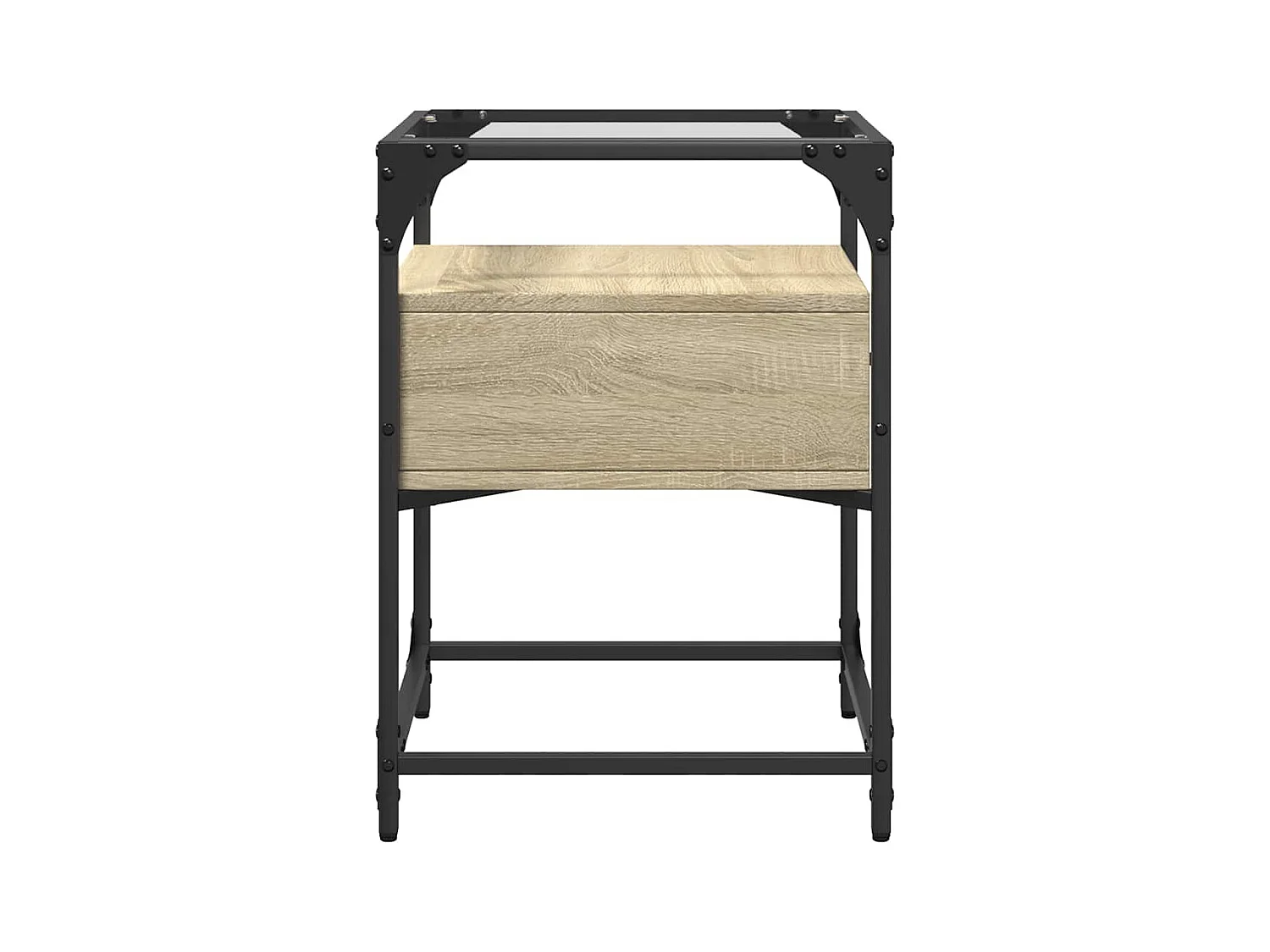 Table de chevet-Table d'appoint chêne sonoma 40x40x55 cm bois d’ingénierie