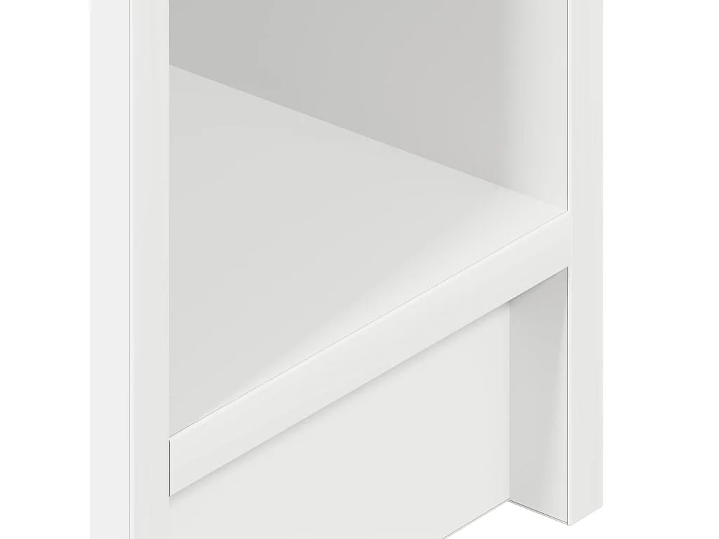 Nachttisch 2er Set-Beistelltisch mit Schublade. Weiß 20x36x60 cm SHL11