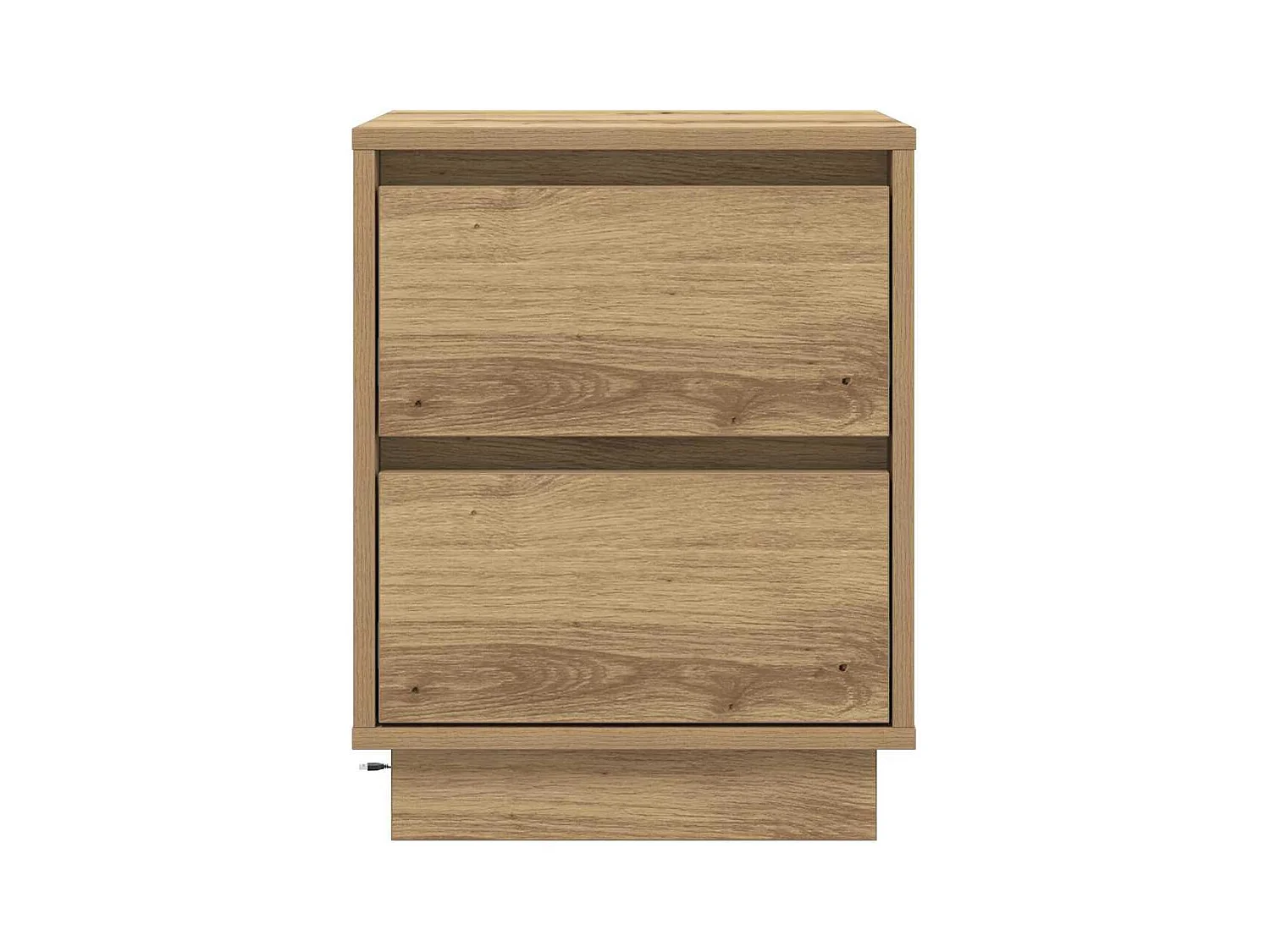 Mesita de Noche | Armario de Noche | Mesilla de noche con cajón Roble artesanal 39x34.5x50 cm