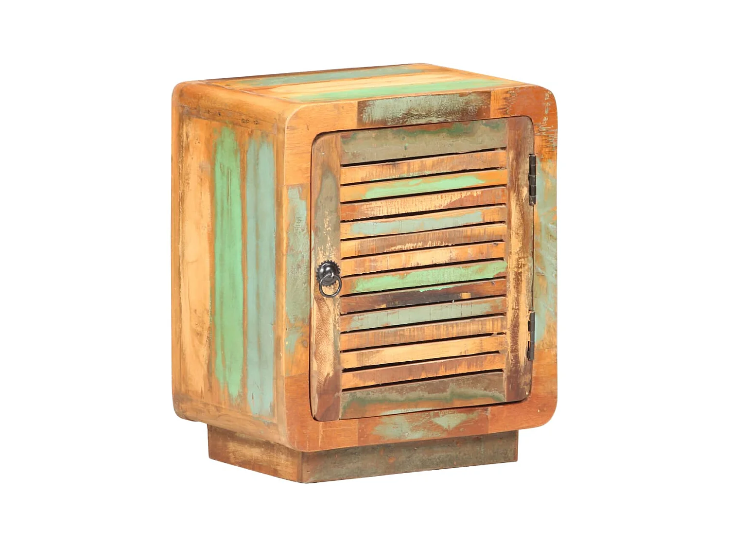 Mesita de noche | Mesilla de noche de madera maciza reciclada 40x30x50 cm