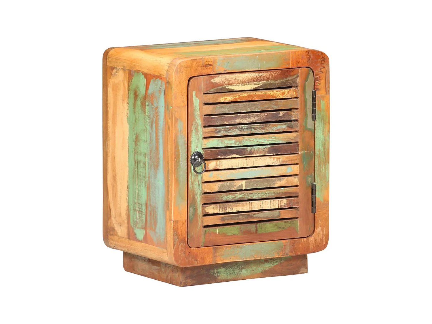 Mesita de noche | Mesilla de noche de madera maciza reciclada 40x30x50 cm