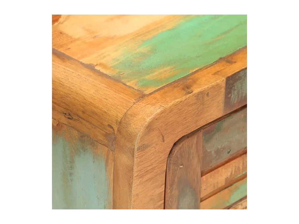 Mesita de noche | Mesilla de noche de madera maciza reciclada 40x30x50 cm