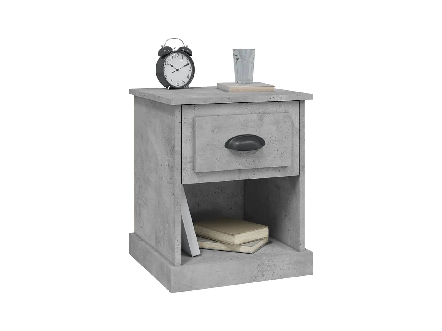 Mesitas de noche | Mesilla de noche 2 uds madera contrachapada gris 39x39x47,5 cm