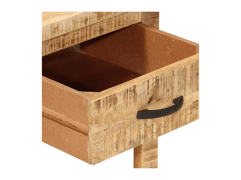 Mesita de noche | Mesilla de noche madera maciza de mango 40x40x50 cm