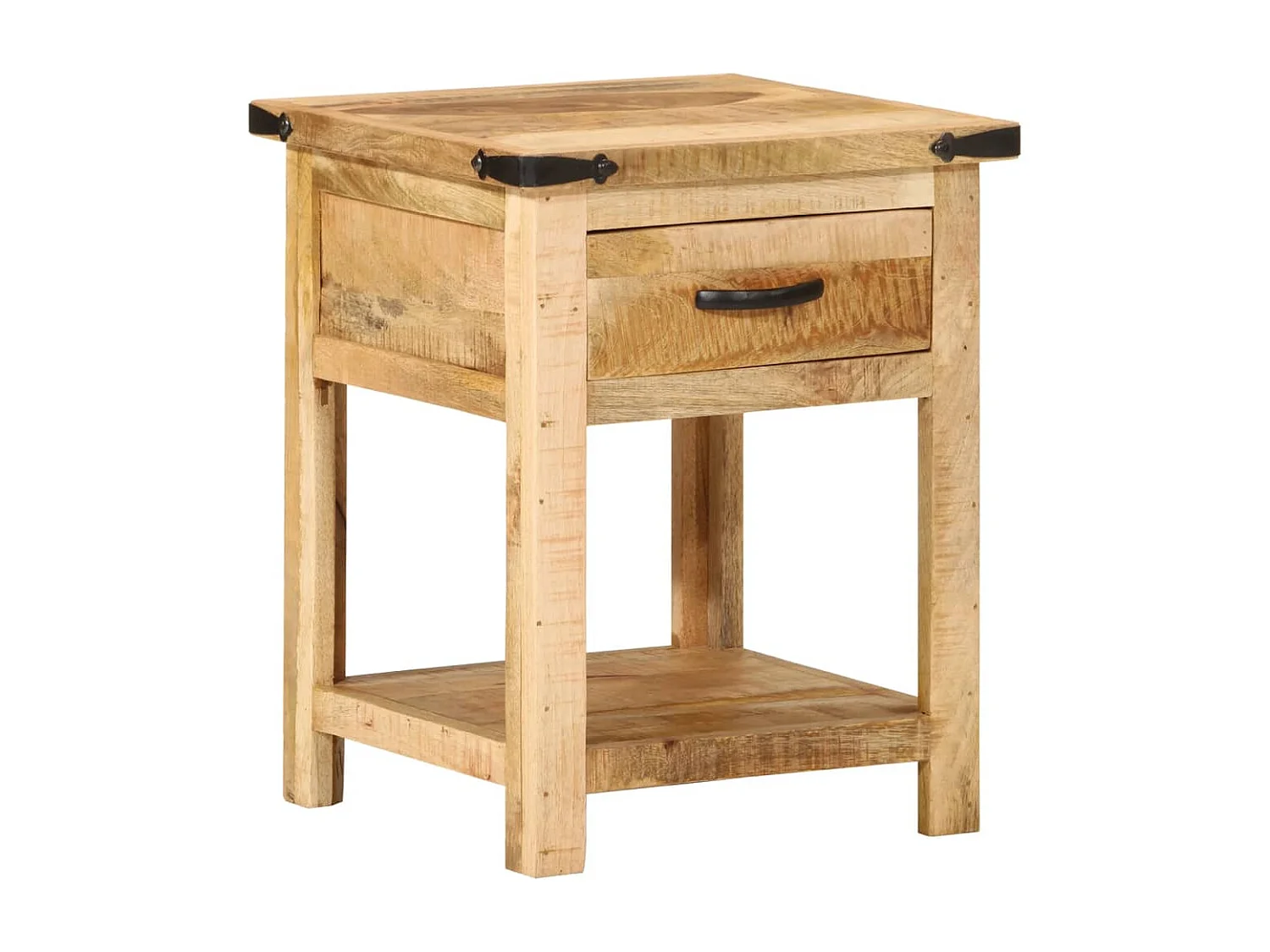 Nachttisch-Beistelltisch 40x40x50 cm Massivholz Mango SHL28723