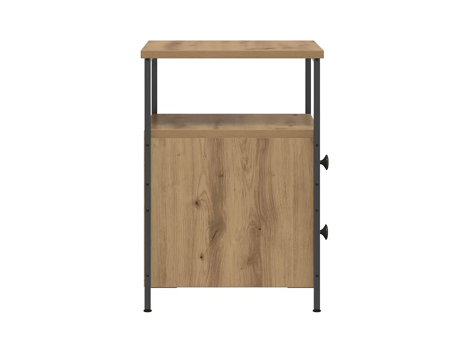 Mesitas de noche | Mesilla de noche 2 uds madera roble artisan 34x35,5x50 cm