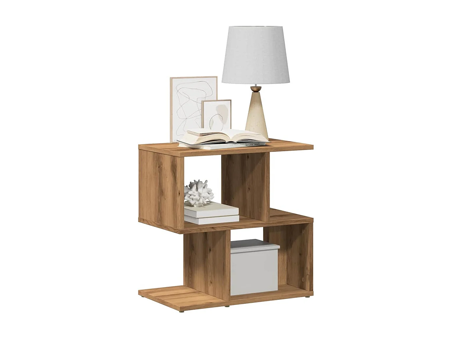 Nachttisch-Beistelltisch Artisan-Eiche 50x30x51,5 cm Holzwerkstoff SHL34188