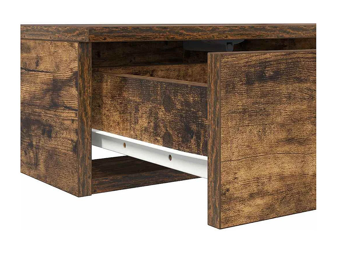 Tiroirs de lit avec tiroir Chêne fumé 160x36.5x16.5 cm