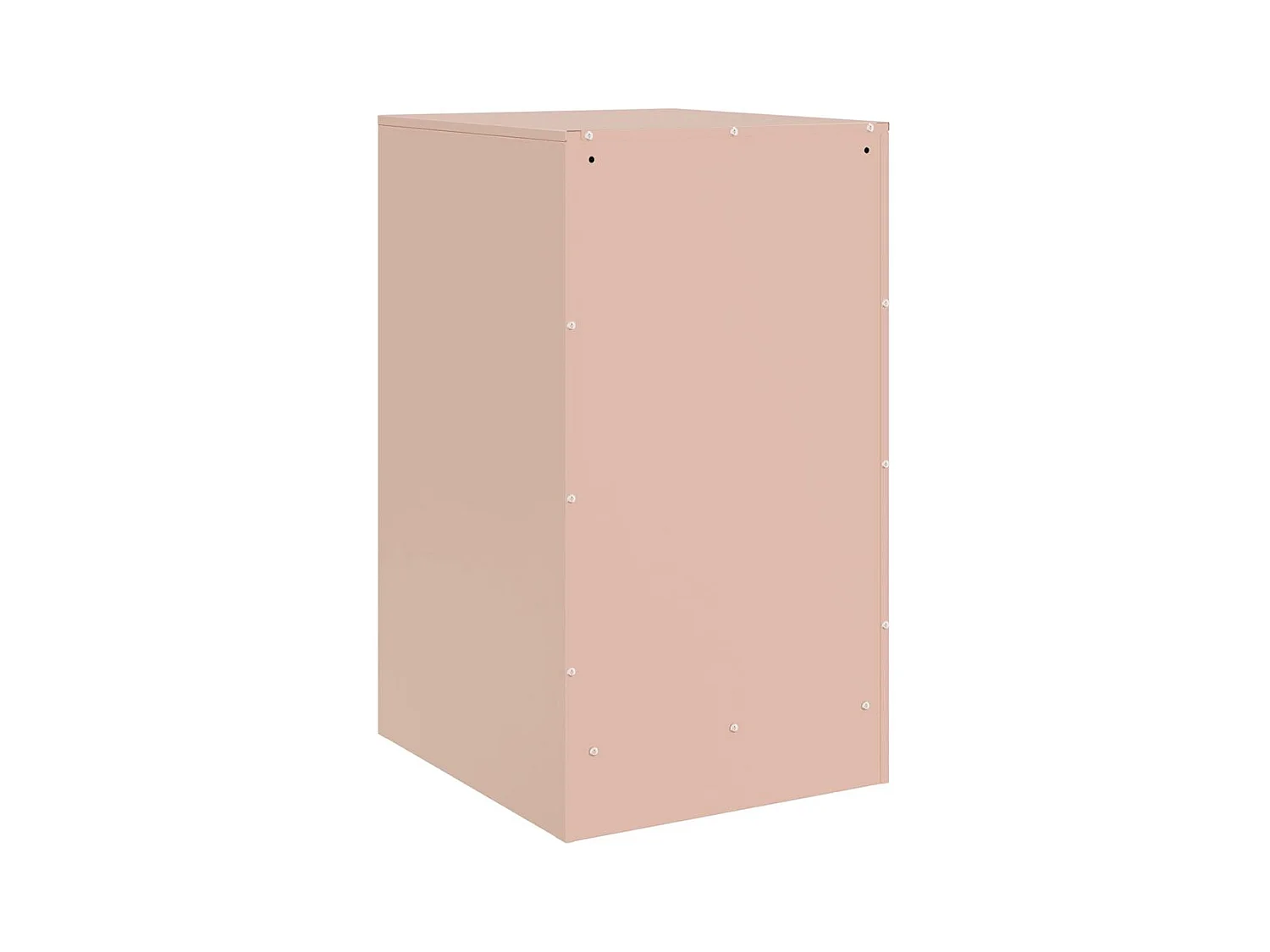 Mesitas de noche | Mesilla de noche 2 unidades acero rosa 34,5x39x62 cm