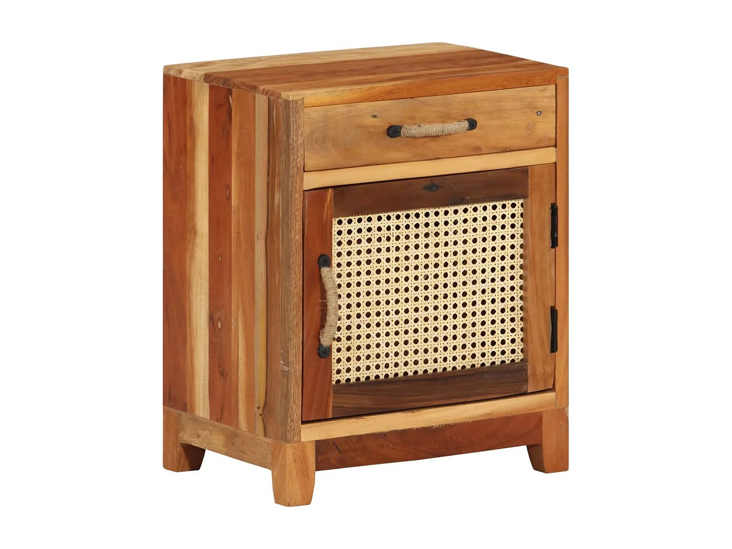 Nachttisch-Beistelltisch 40x30x50 cm Altholz Massiv SHL49120