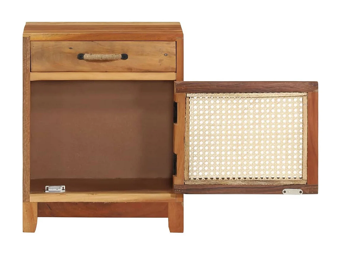 Nachttisch-Beistelltisch 40x30x50 cm Altholz Massiv SHL49120