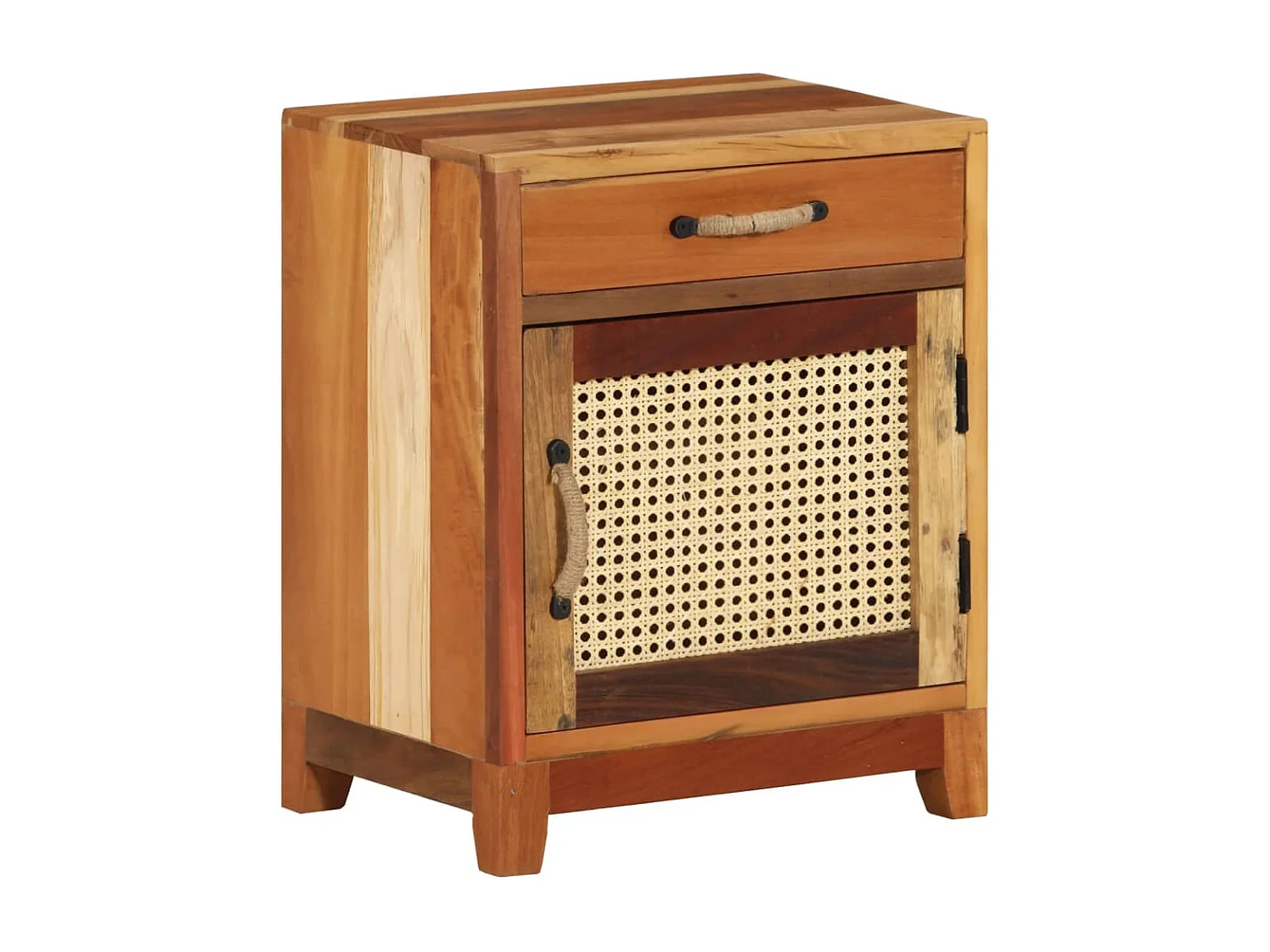 Nachttisch-Beistelltisch 40x30x50 cm Altholz Massiv SHL49120