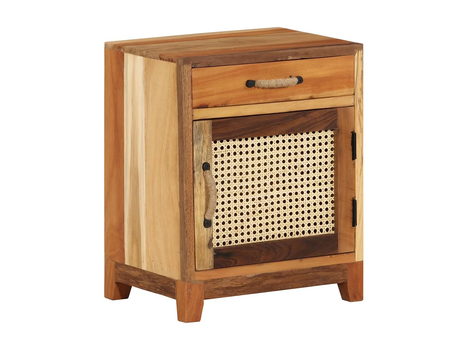 Nachttisch-Beistelltisch 40x30x50 cm Altholz Massiv SHL49120